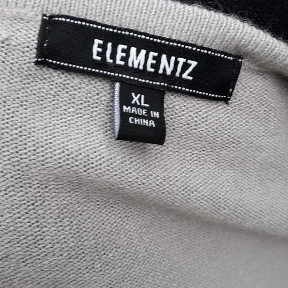 Elementz Long Open neck Ombre Sweater Bling XL - Picture 5 of 5